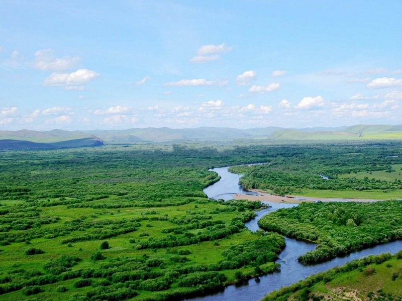 呼伦贝尔大草原景色之根河湿地