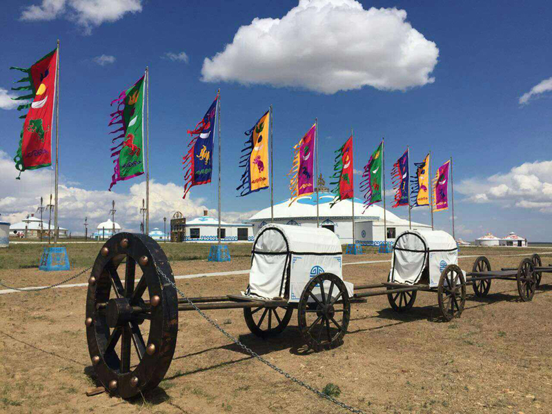 呼伦贝尔大草原旅游度假景点巴尔虎蒙古部落