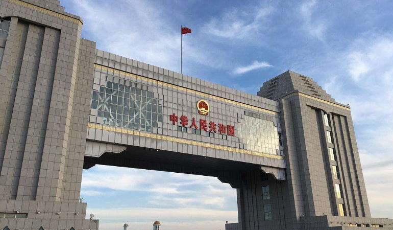 满洲里国门景区