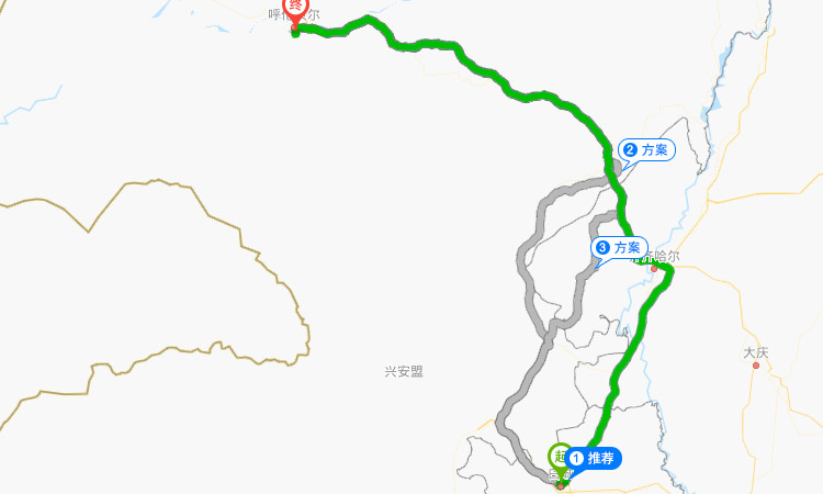 从白城到呼伦贝尔大草原开车