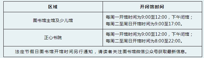 呼伦贝尔市图书馆关于调整开闭馆时间的公告