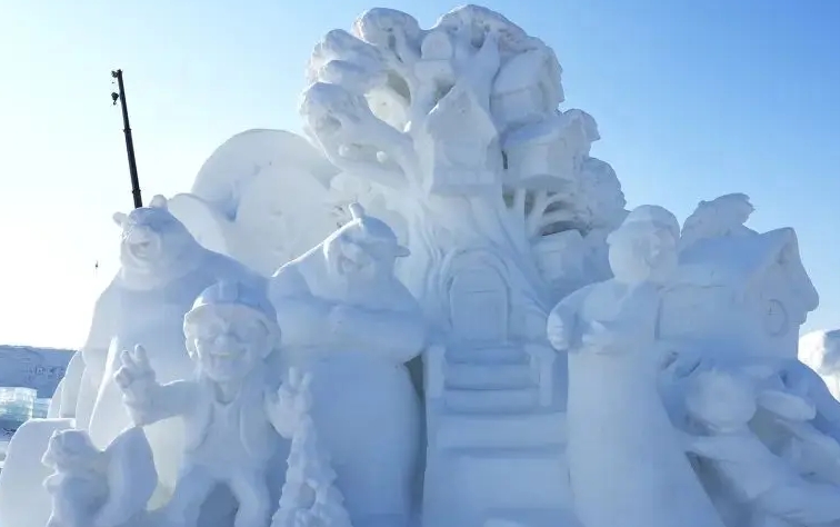 满洲里城中雪原2024~2025《冰雪童谣》主题乐园开园